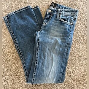 Express Medium Wash Straight Leg Jeans